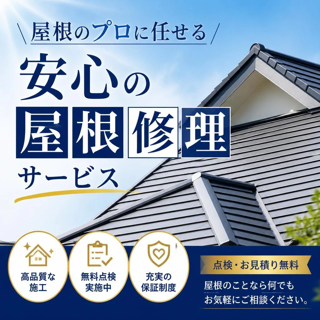 屋根のプロに任せる、安心の屋根修理サービス