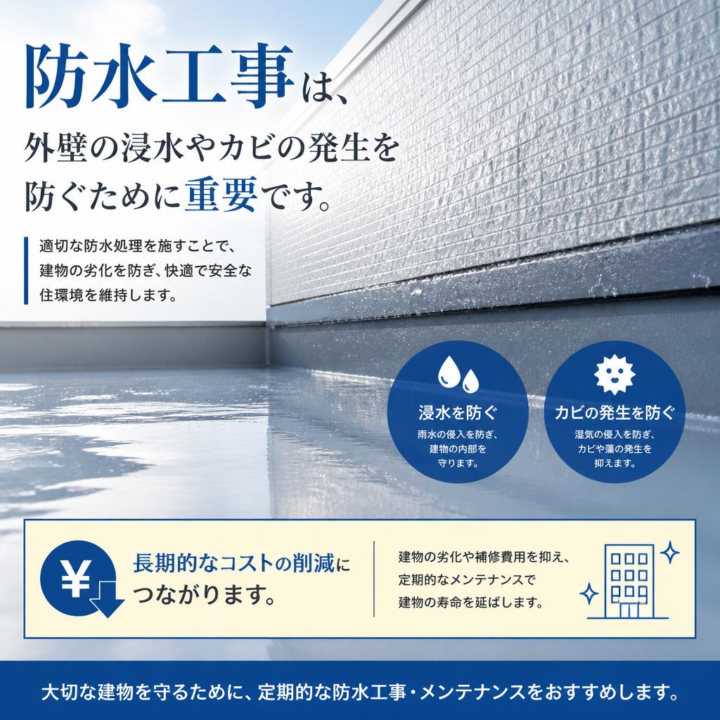 防水工事のメリット
