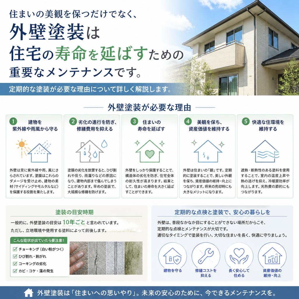 外壁塗装の重要性とは？