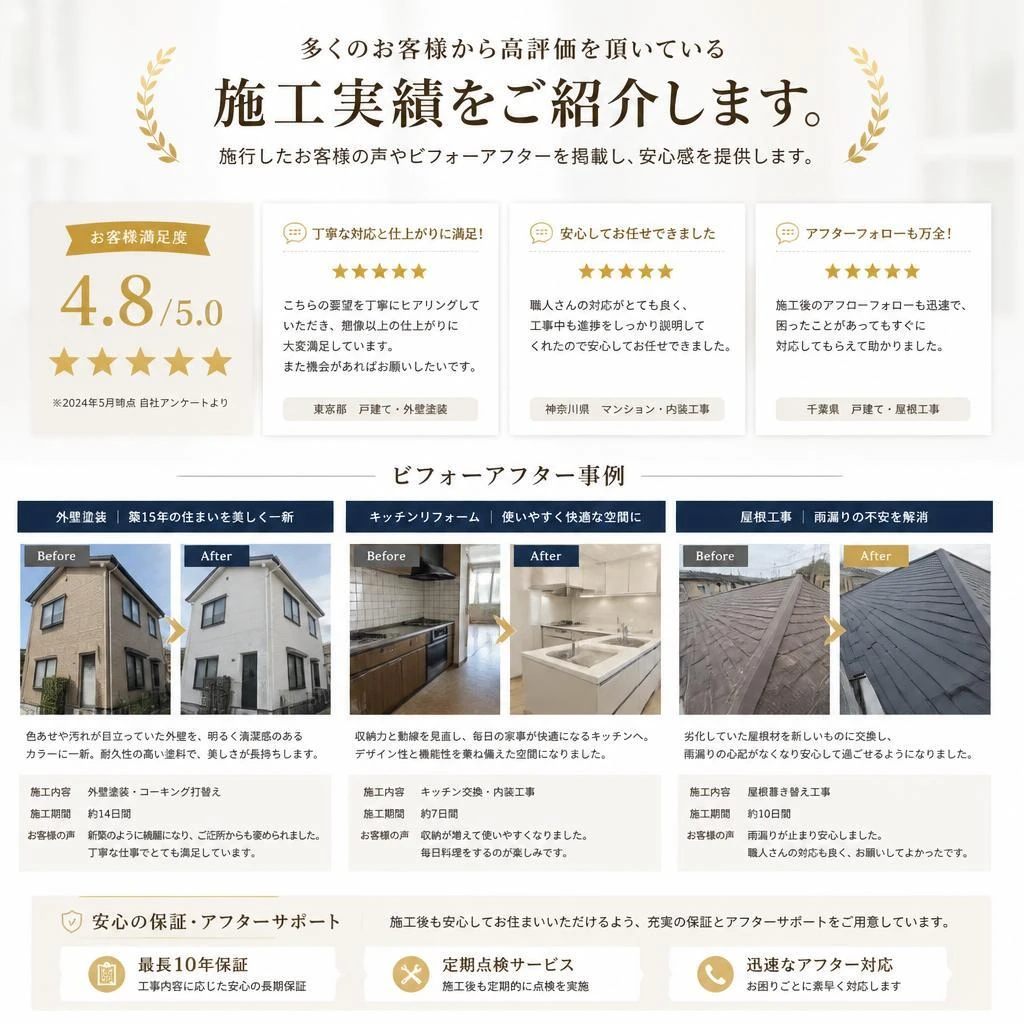 実績に裏打ちされた信頼