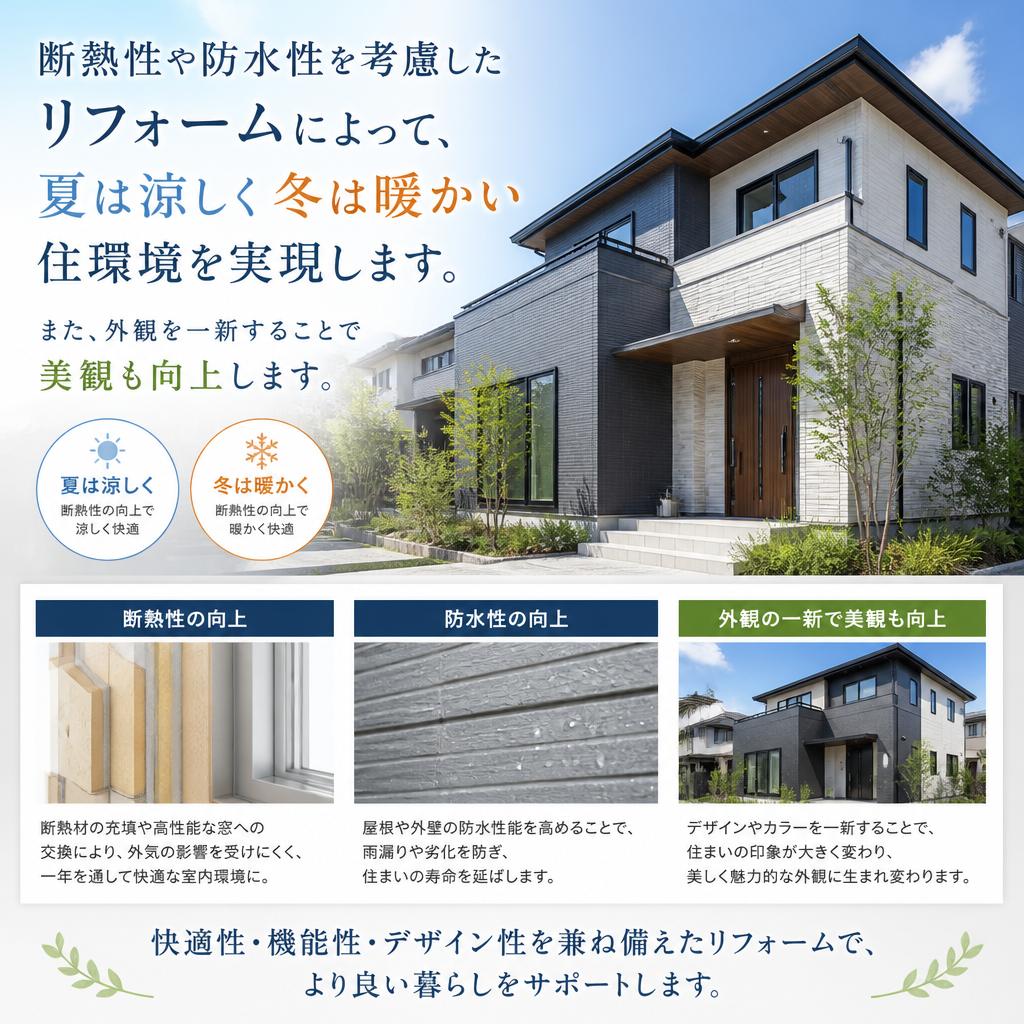快適性を追求した屋根リフォーム