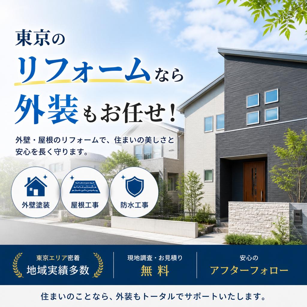 東京のリフォームなら外装もお任せ！