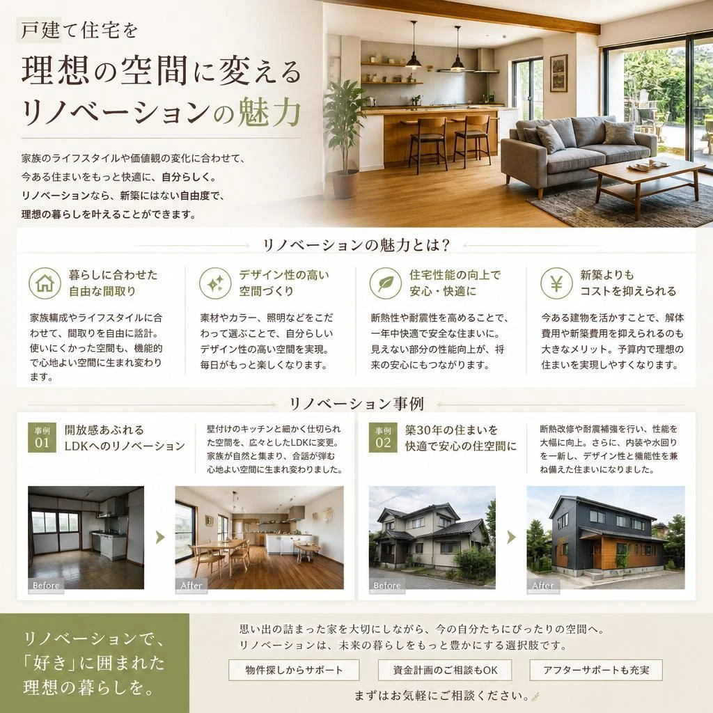 戸建てリノベーションの可能性