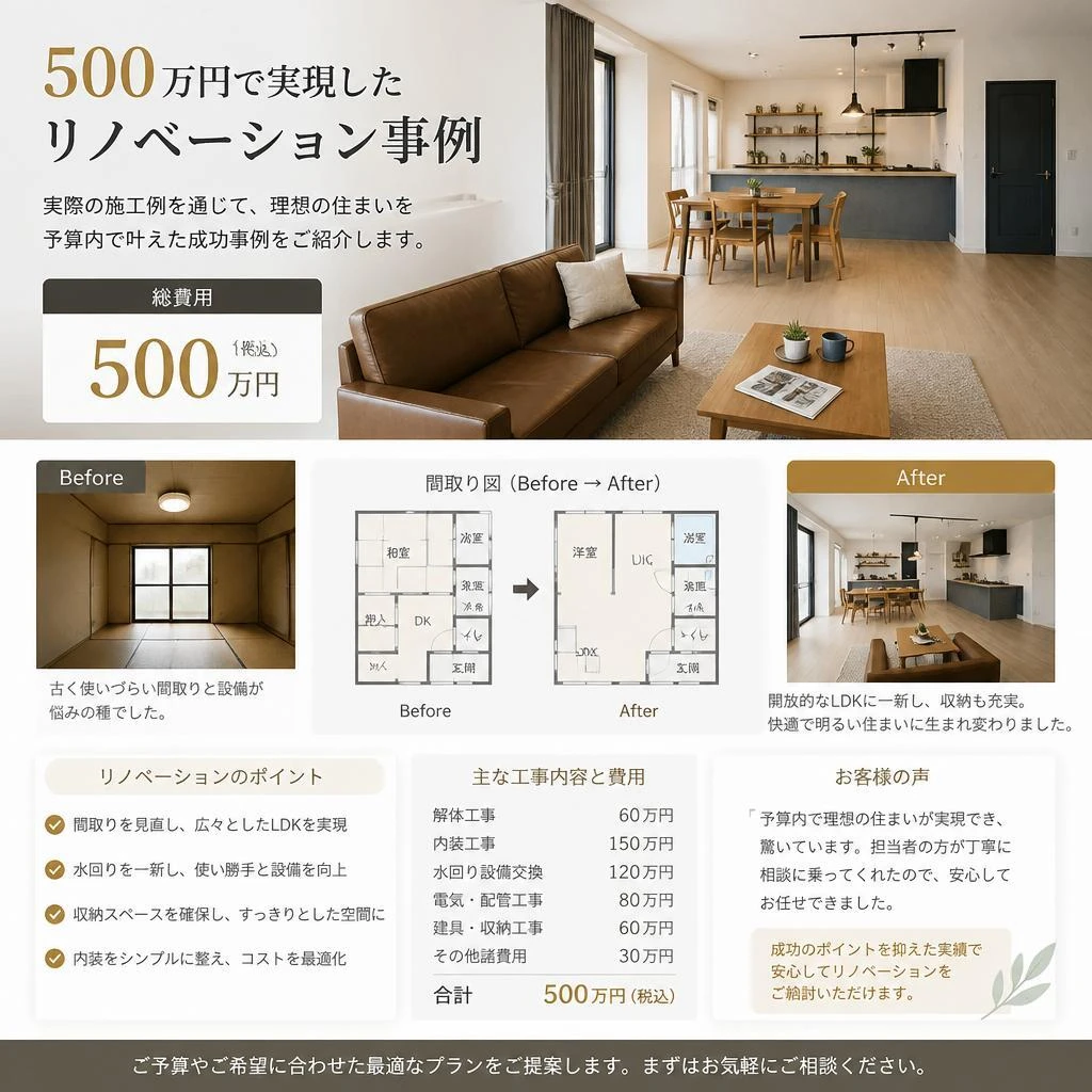 戸建てリノベーションの実績紹介