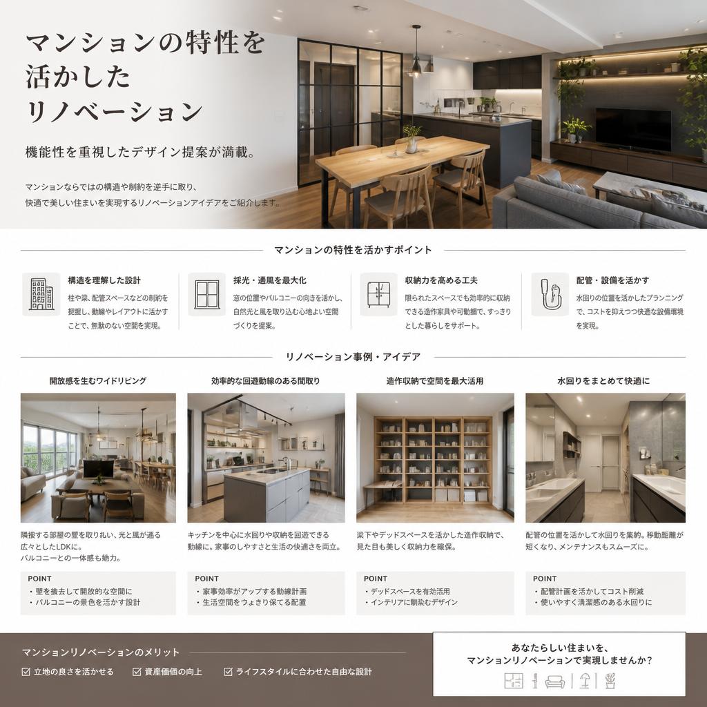 マンションリノベーションのアイデア
