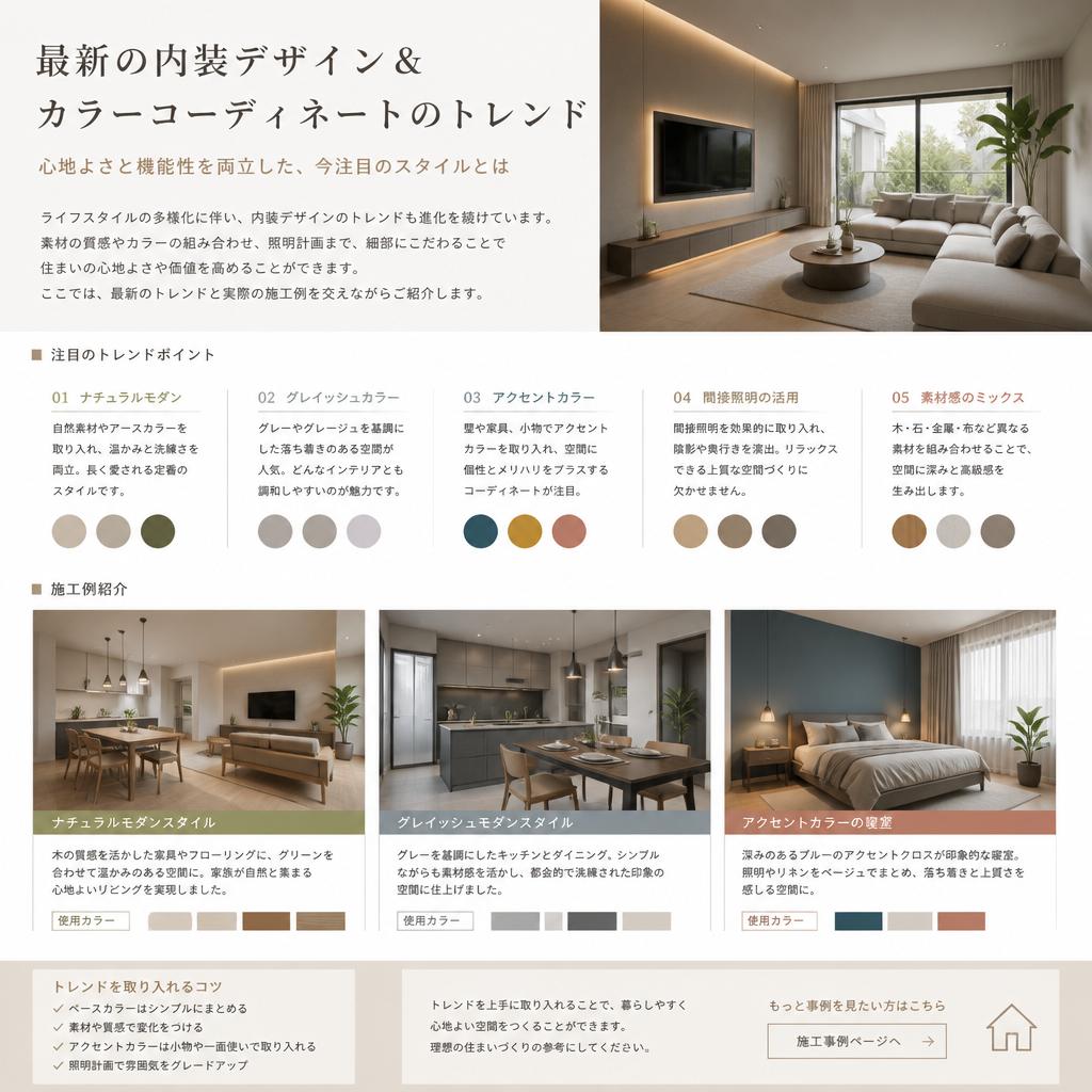内装デザインのトレンド
