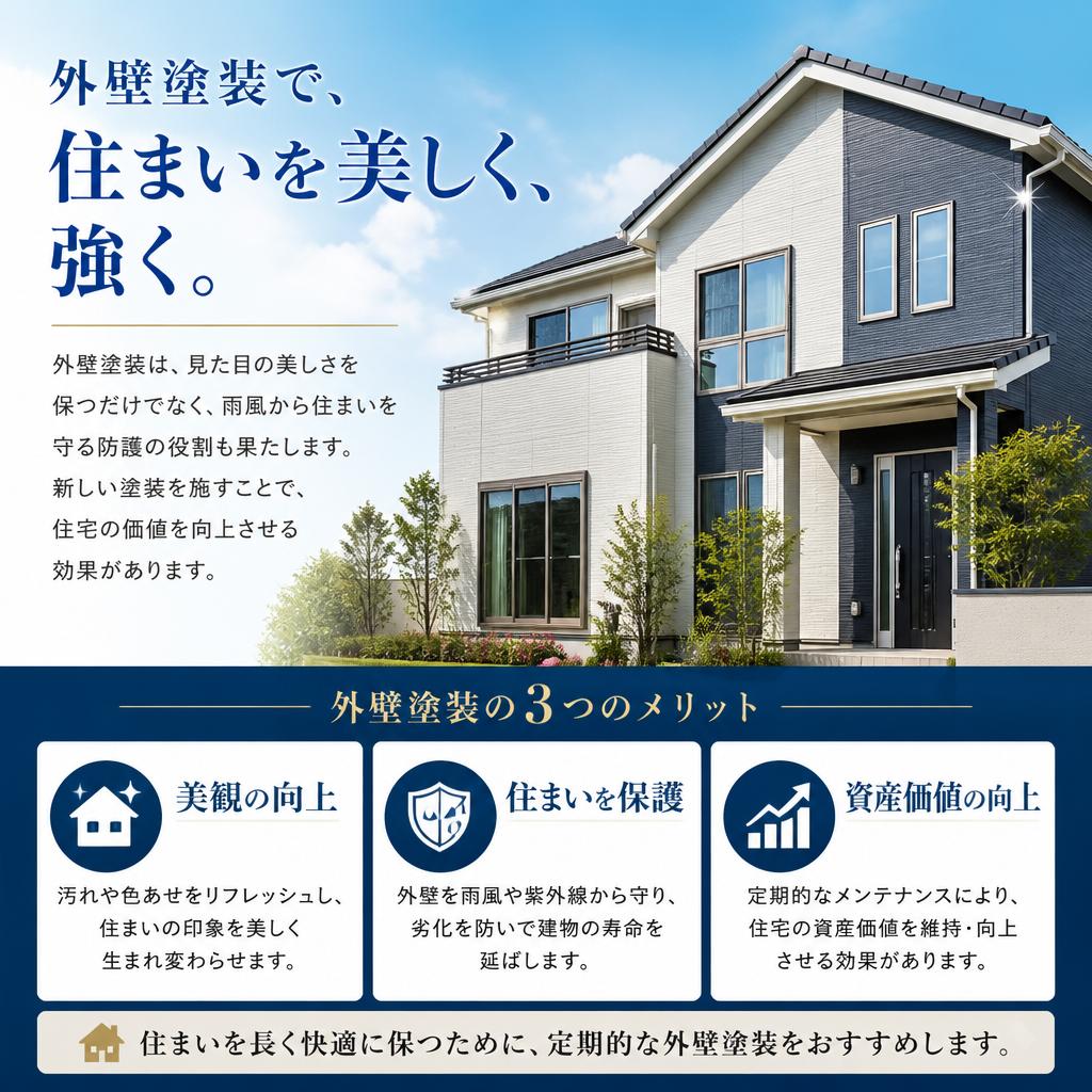 外壁塗装のメリット