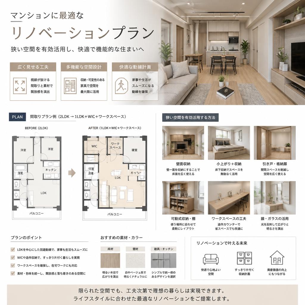 2. マンションリノベーションで広がる可能性