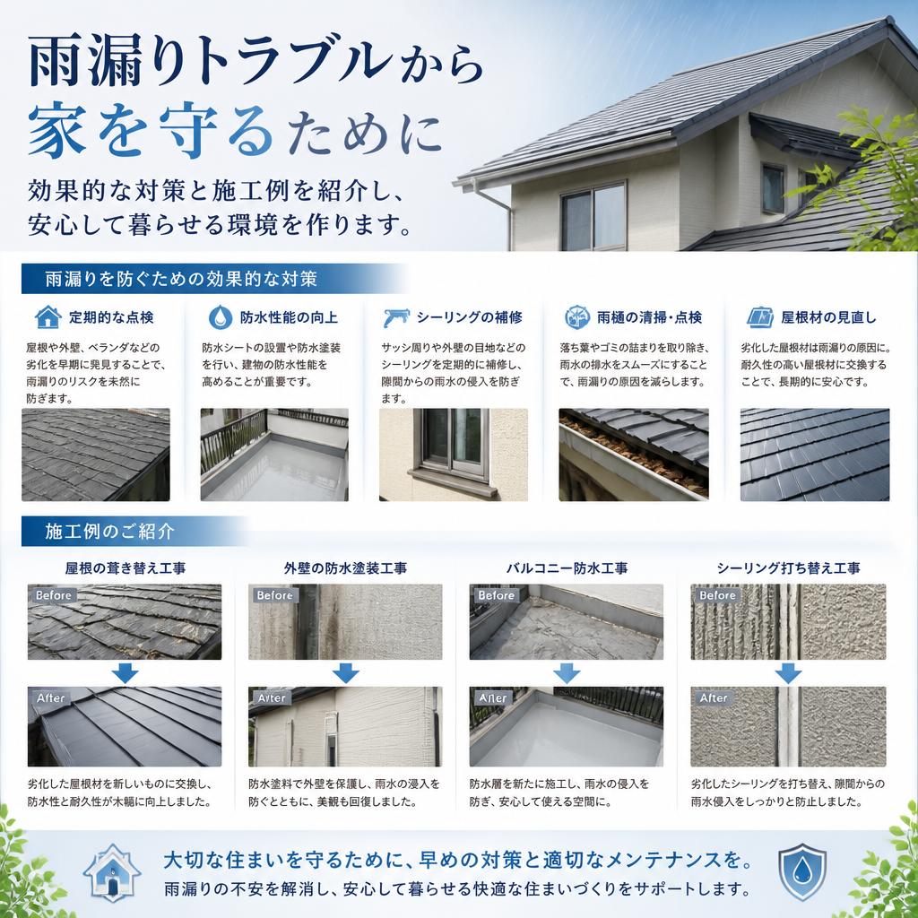 4. 雨漏り対策の重要性と方法
