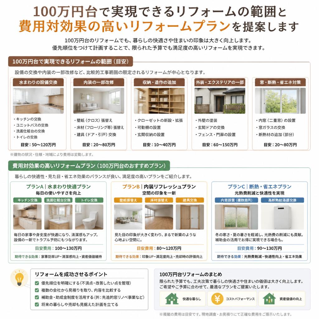 5. 費用対効果を考えたリフォームプラン