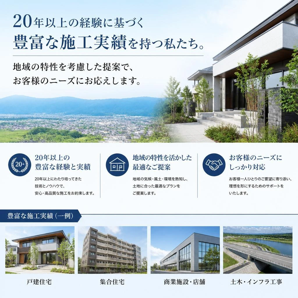 豊富な施工実績