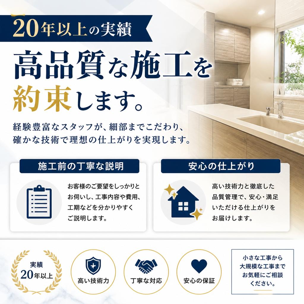安心の施工品質