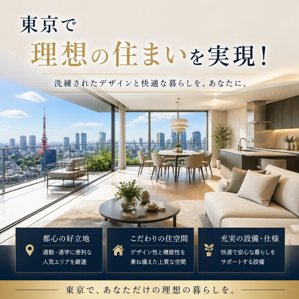 東京で理想の住まいを実現！