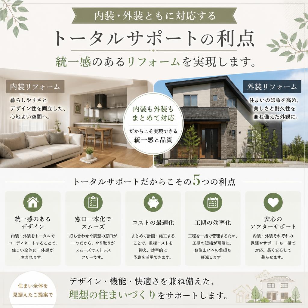 4. トータルサポートで住まいの悩みを解決