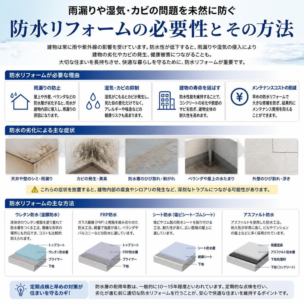 5. 防水リフォームの重要性