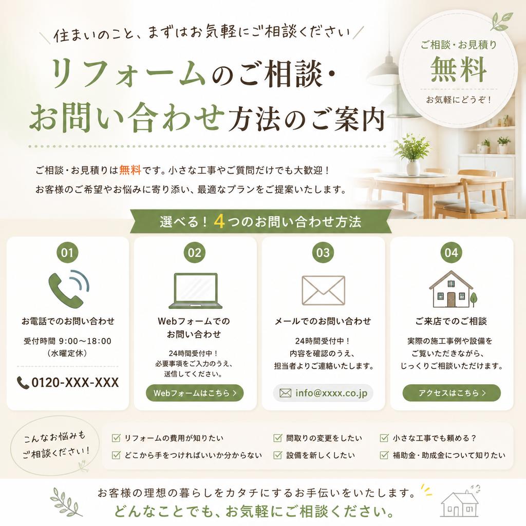 7. お問い合わせで理想の住まいを実現