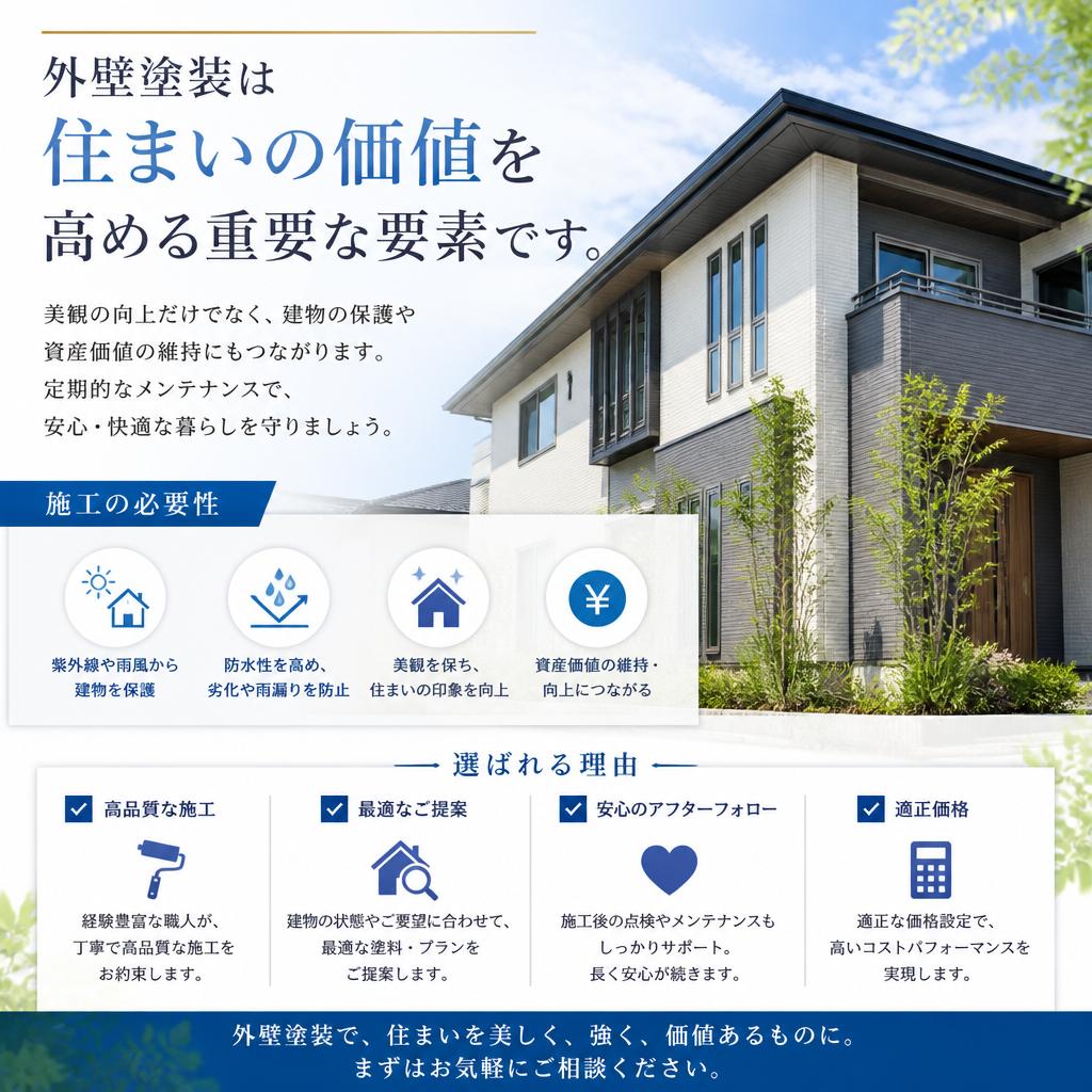 外壁塗装の重要性