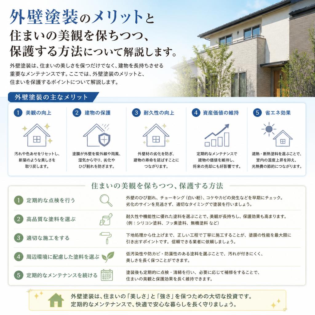 外壁塗装で美しさを保つ