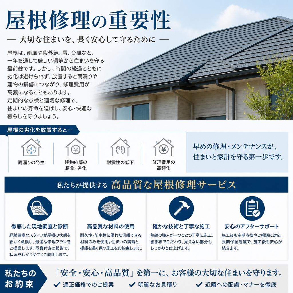 安心の屋根修理