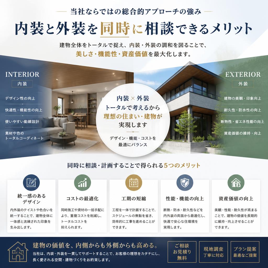 家全体のリフォームができる理由