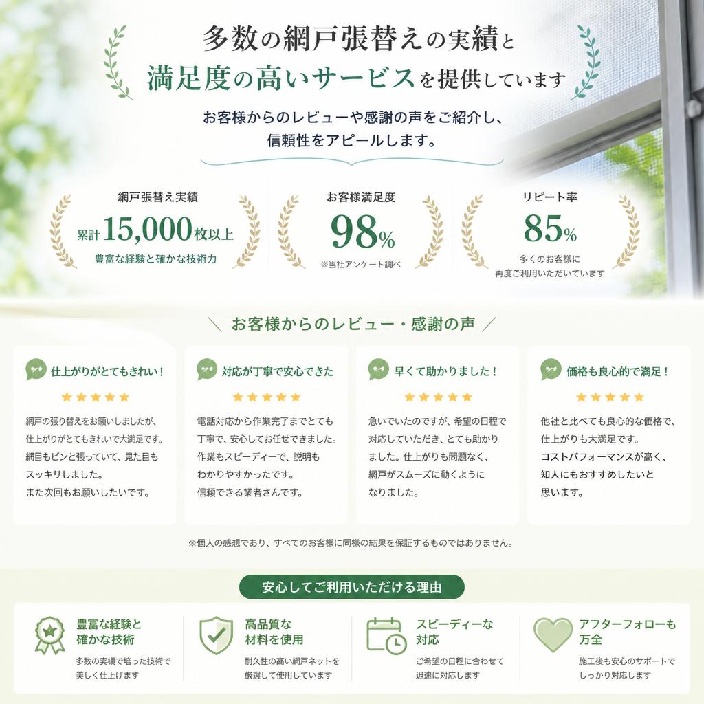 施工実績とお客様の声