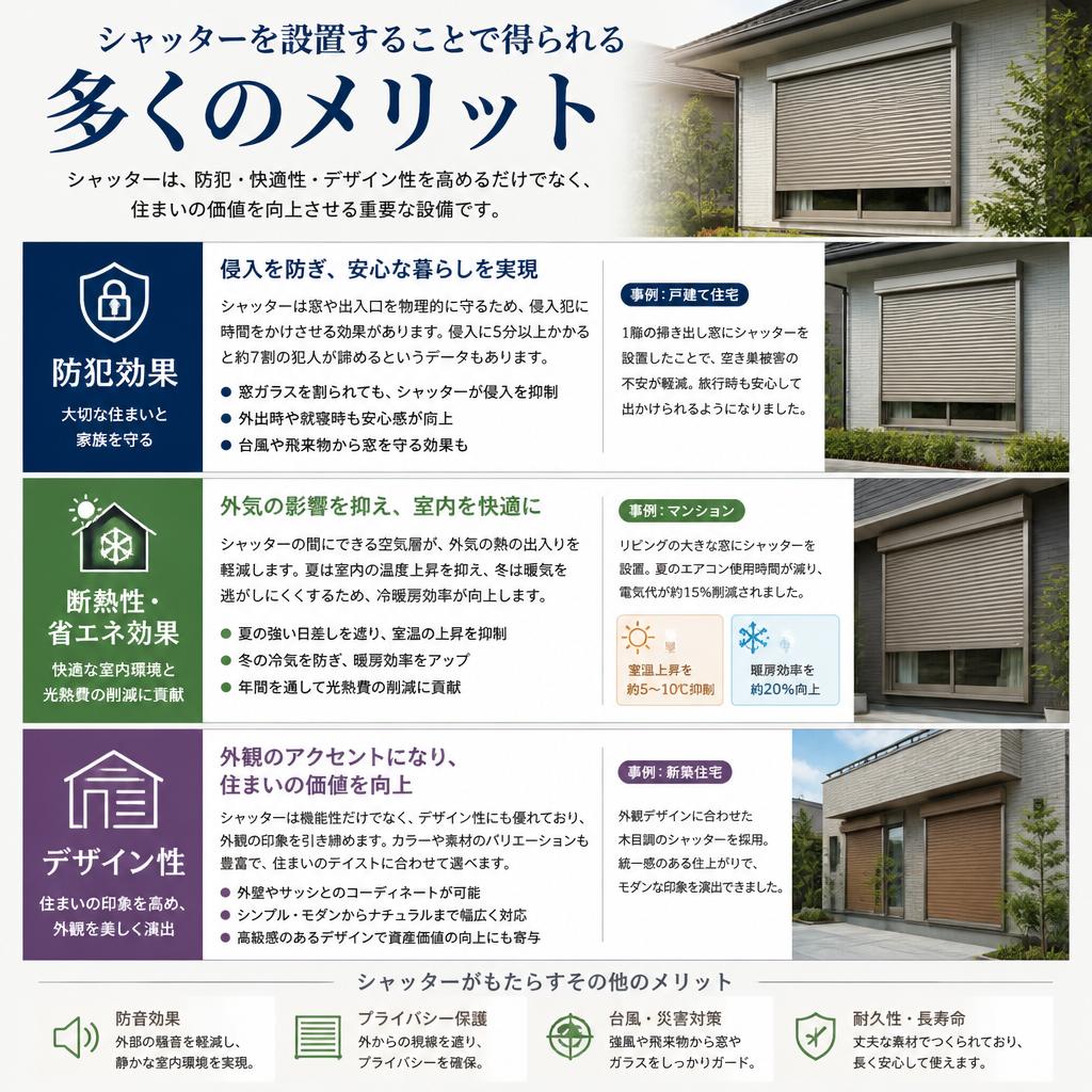 シャッターのメリット