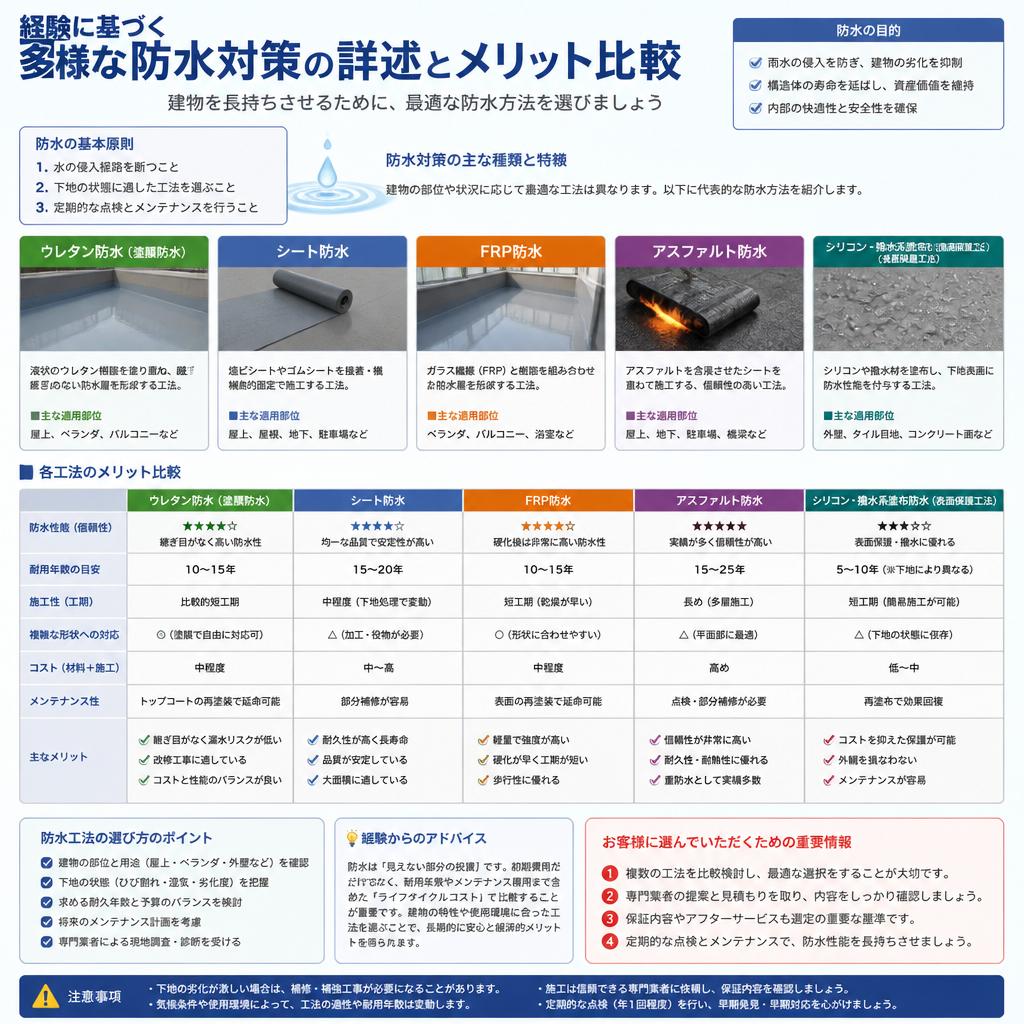 優れた防水対策の提案