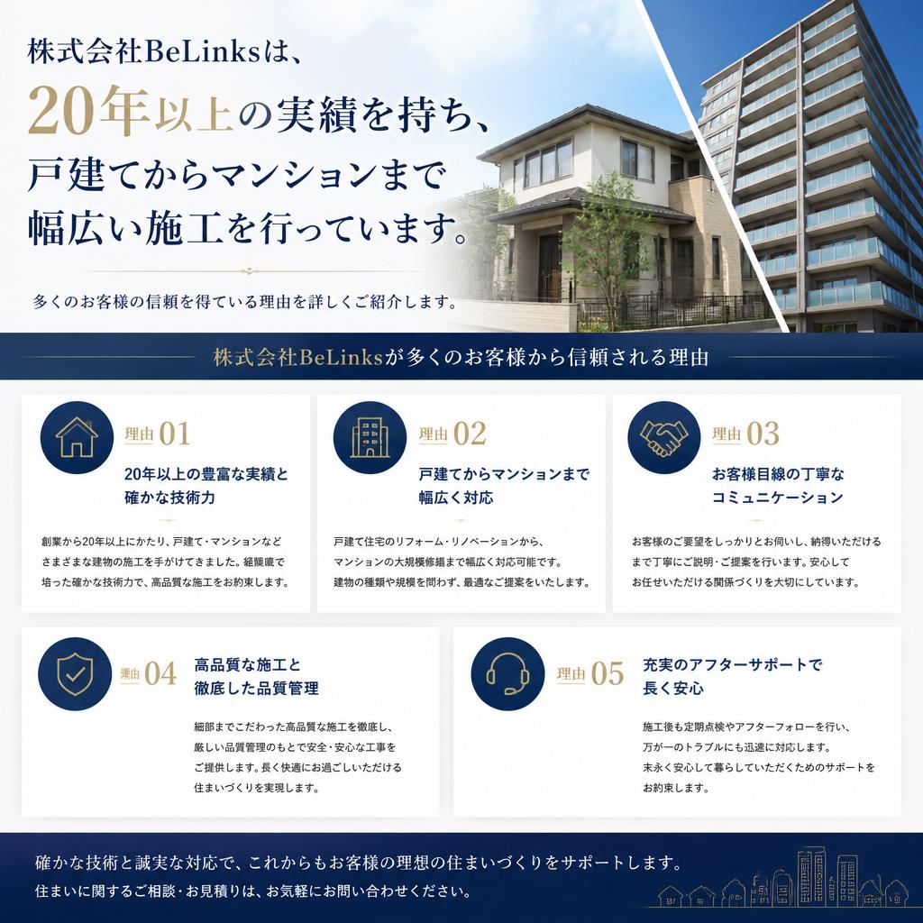 実績と信頼の紹介