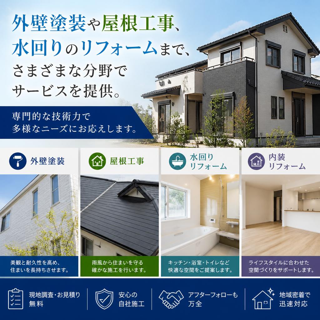 幅広いサービス内容