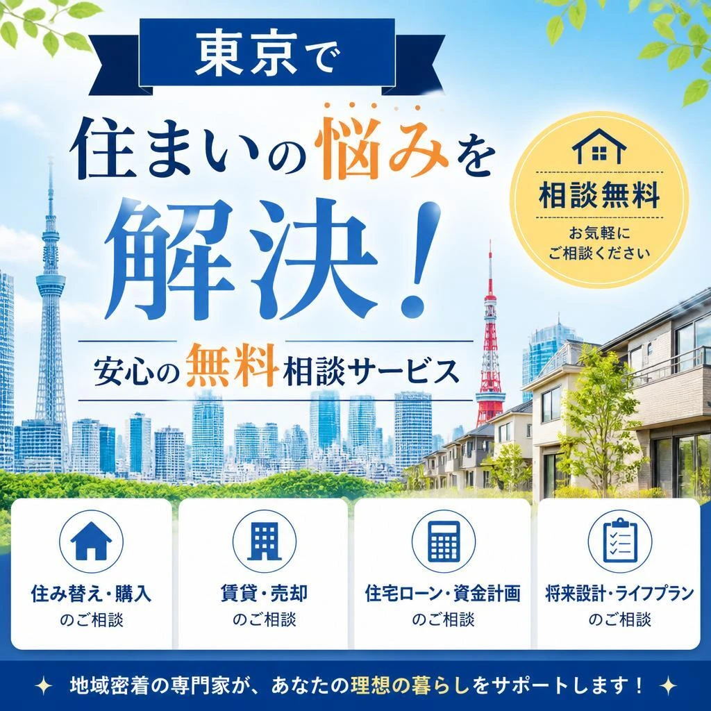 東京で住まいの悩みを解決！安心の無料相談サービス