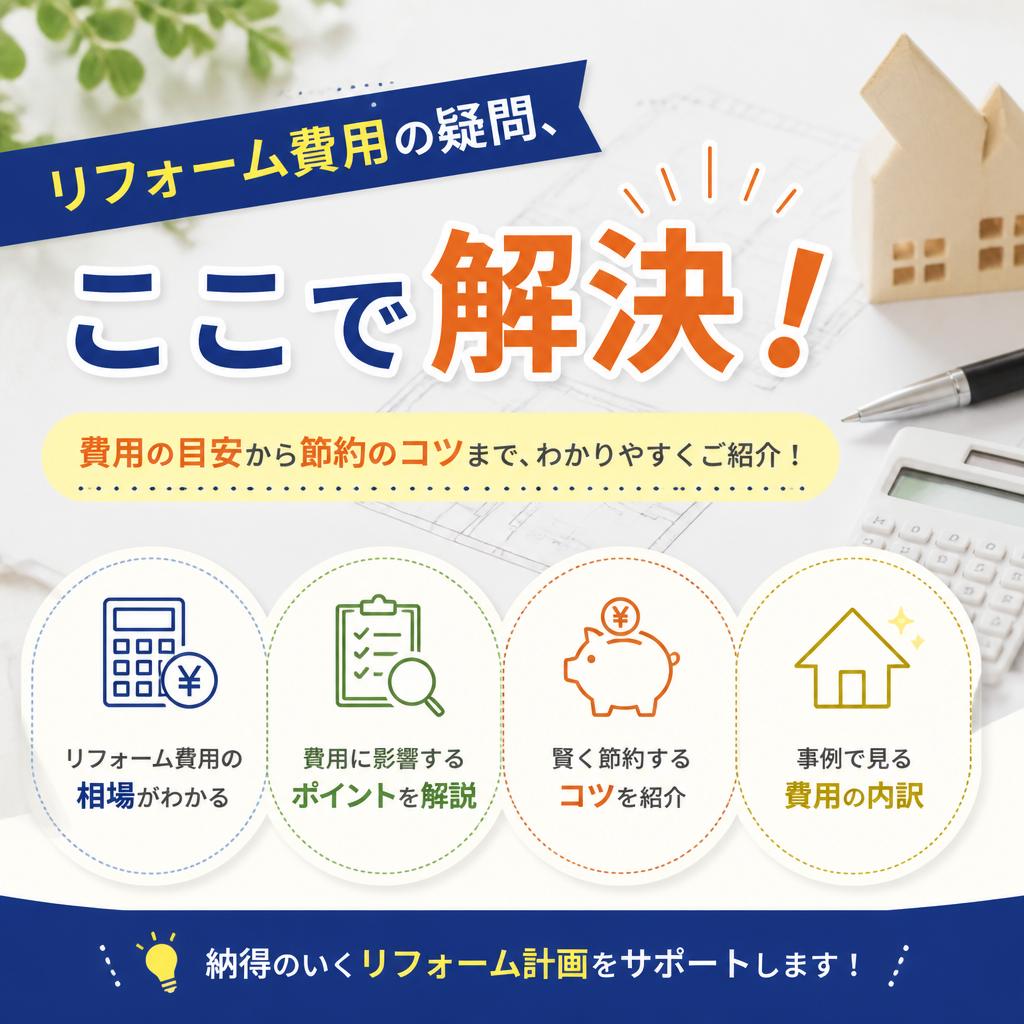 リフォーム費用の疑問、ここで解決！