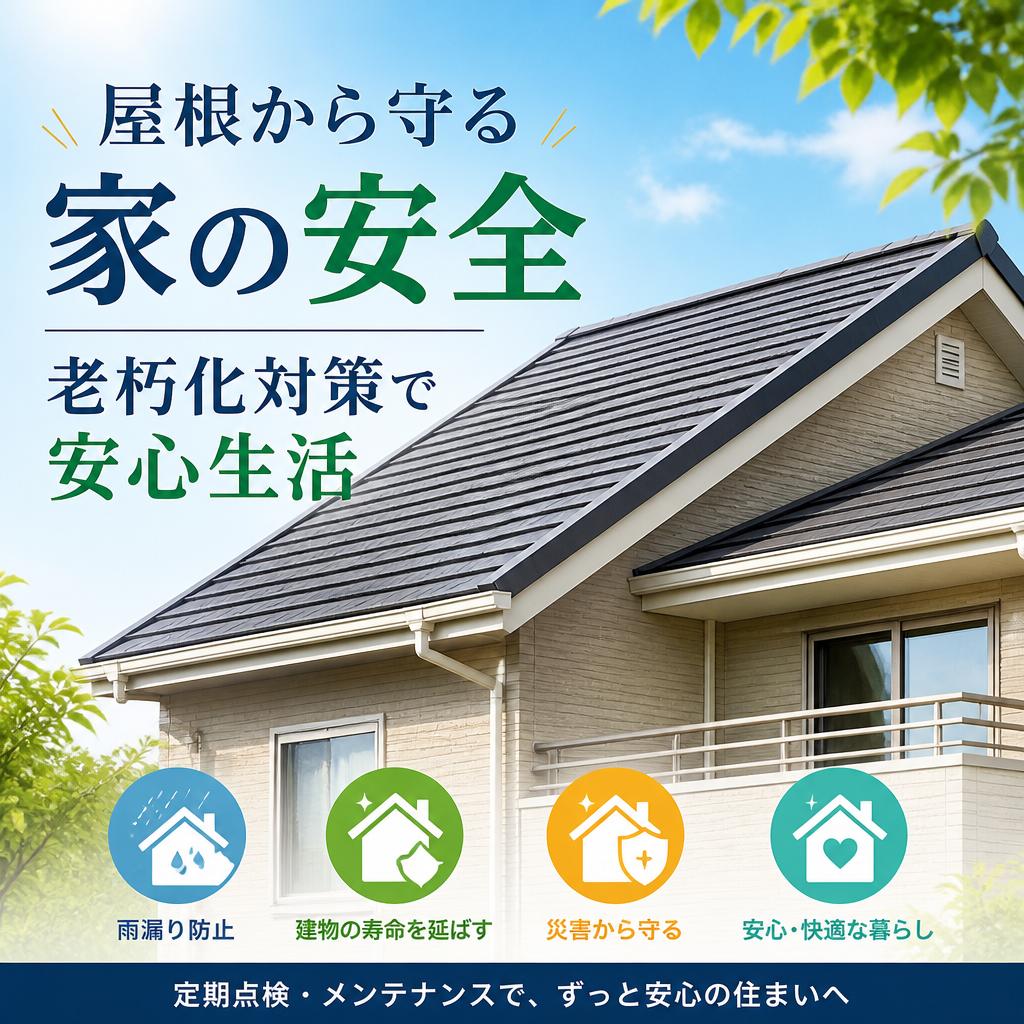 屋根から守る家の安全、老朽化対策で安心生活