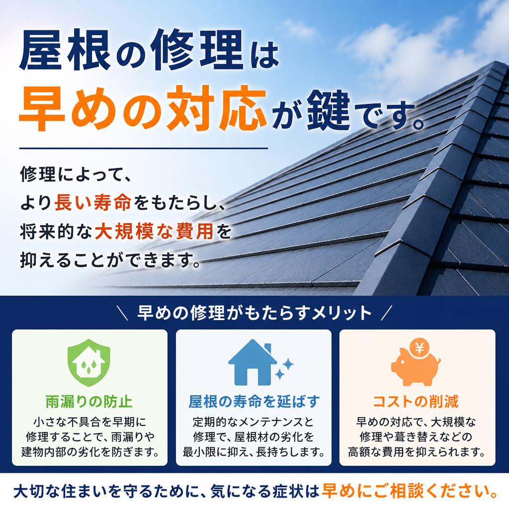 2. 屋根修理の必要性とメリット