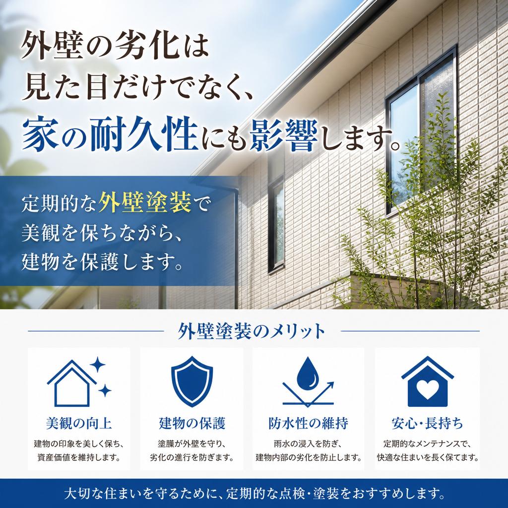 4. 外壁塗装で家を守る