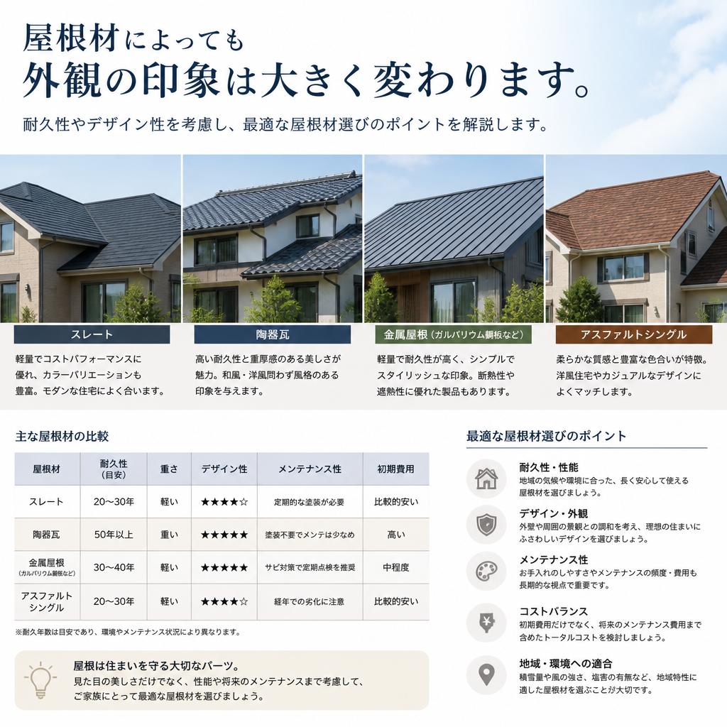 屋根材選びのポイント