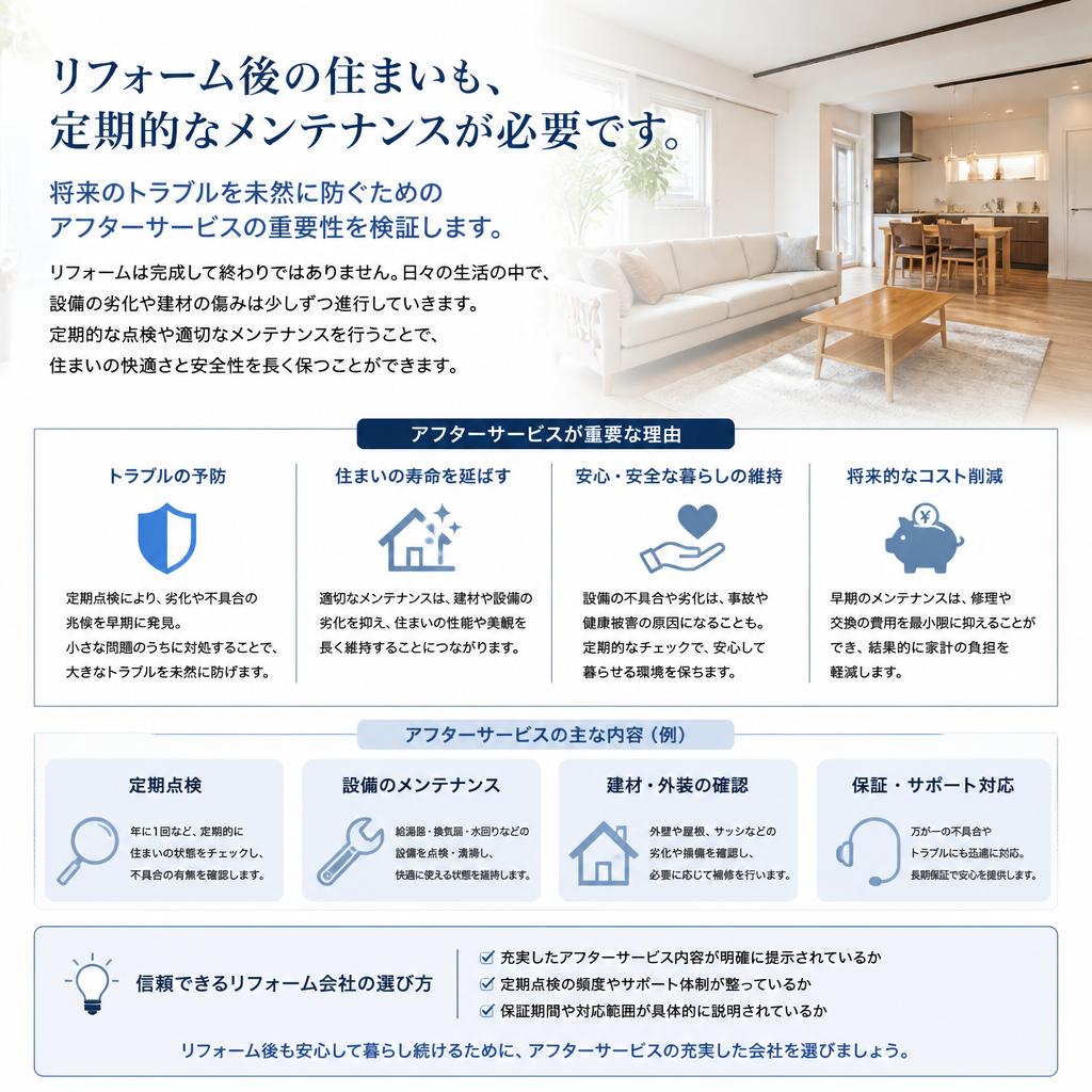 住まいのメンテナンスの重要性