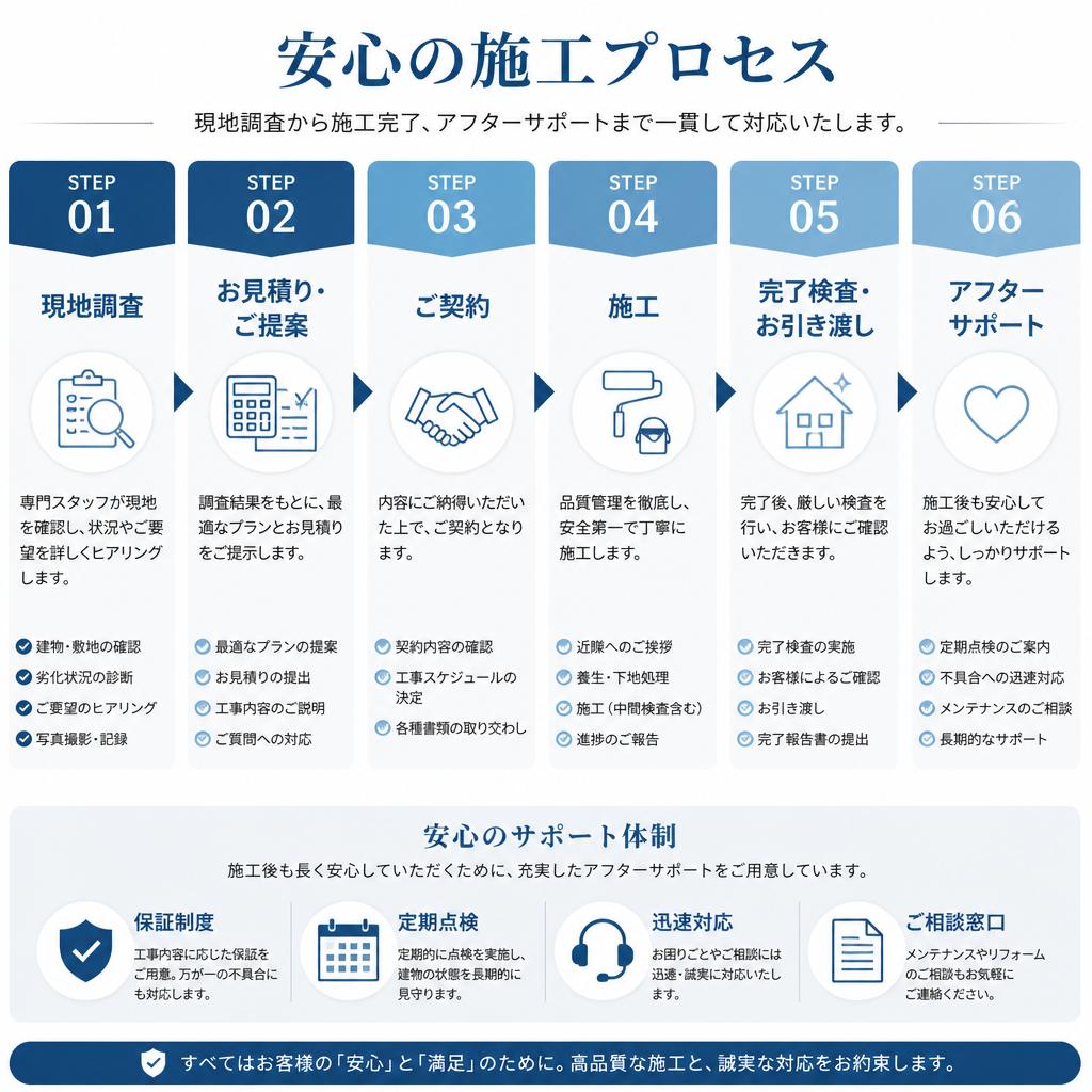 4. 施工の流れ