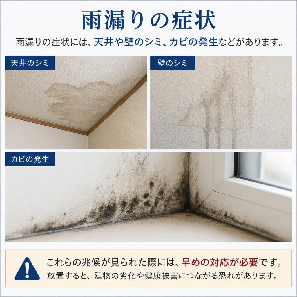 雨漏りのサインを見逃さない！