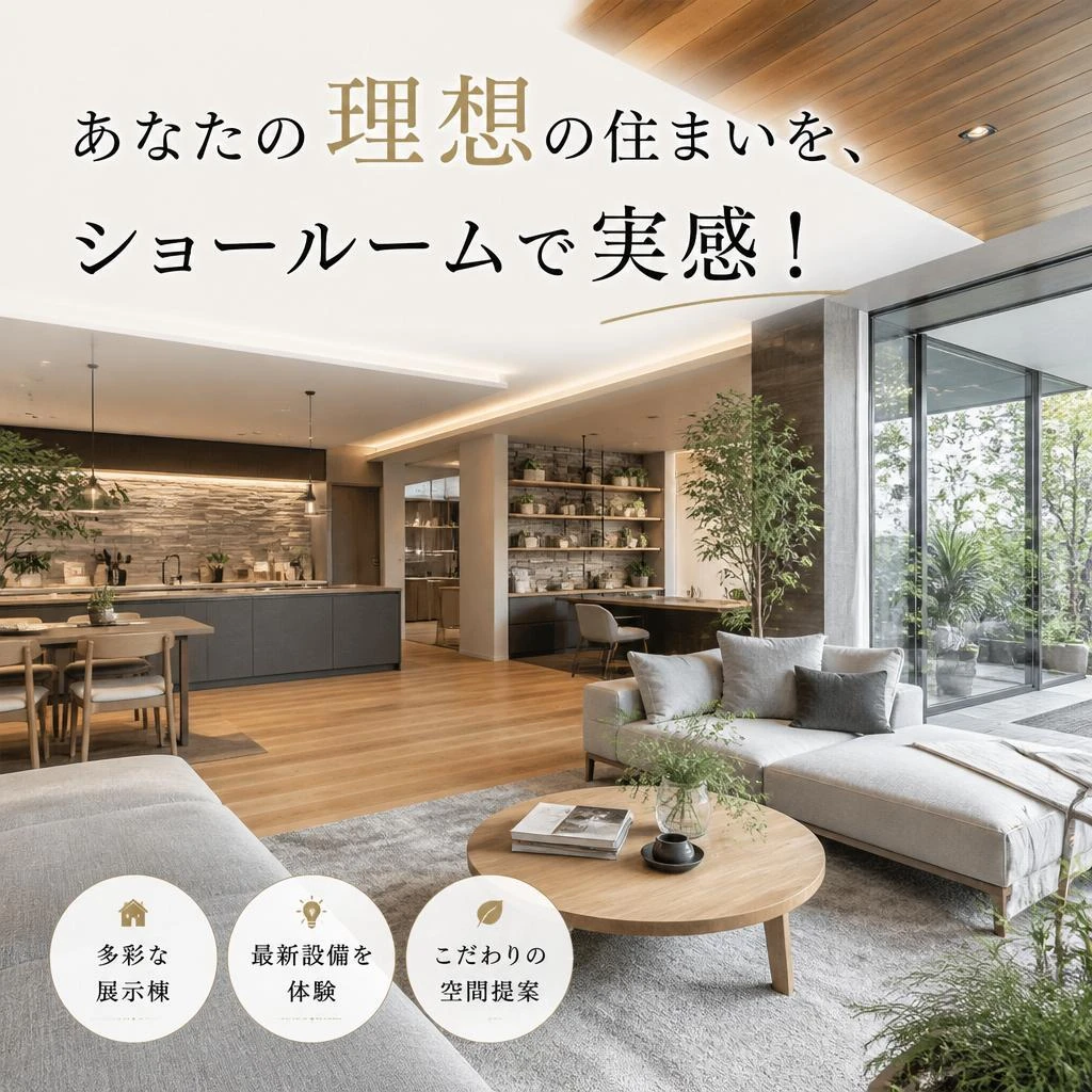 あなたの理想の住まいを、ショールームで実感！