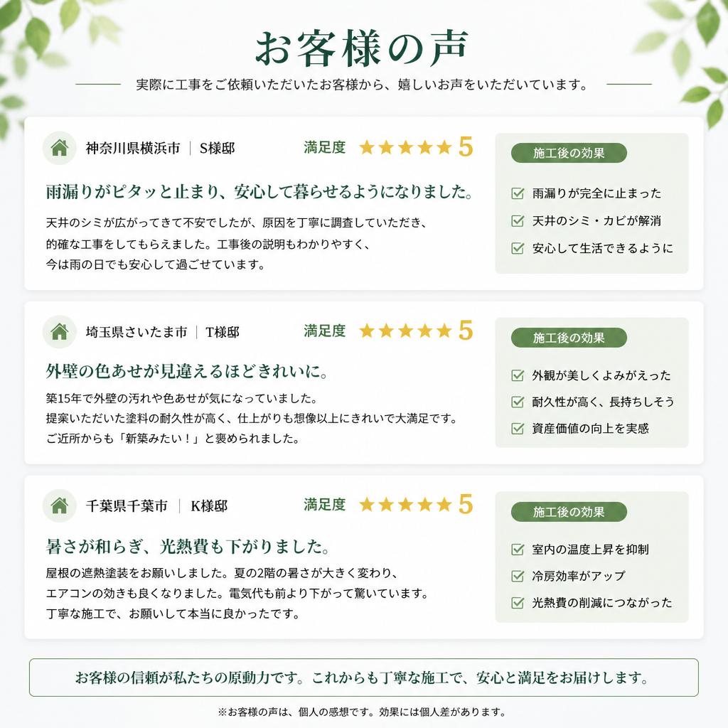 5. お客様の声