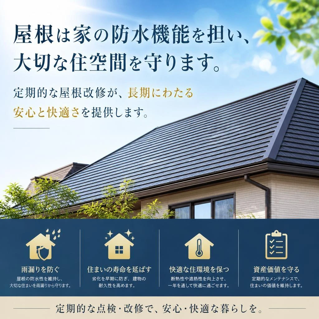 2. 屋根改修で安心をプラス