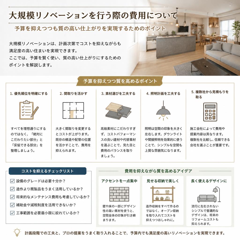 2. リノベーション費用のバランス