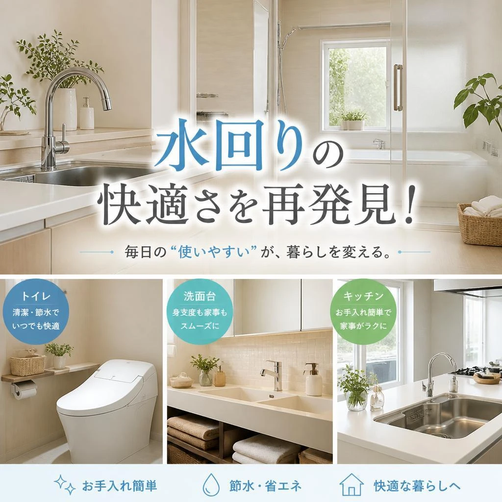 水回りの快適さを再発見！