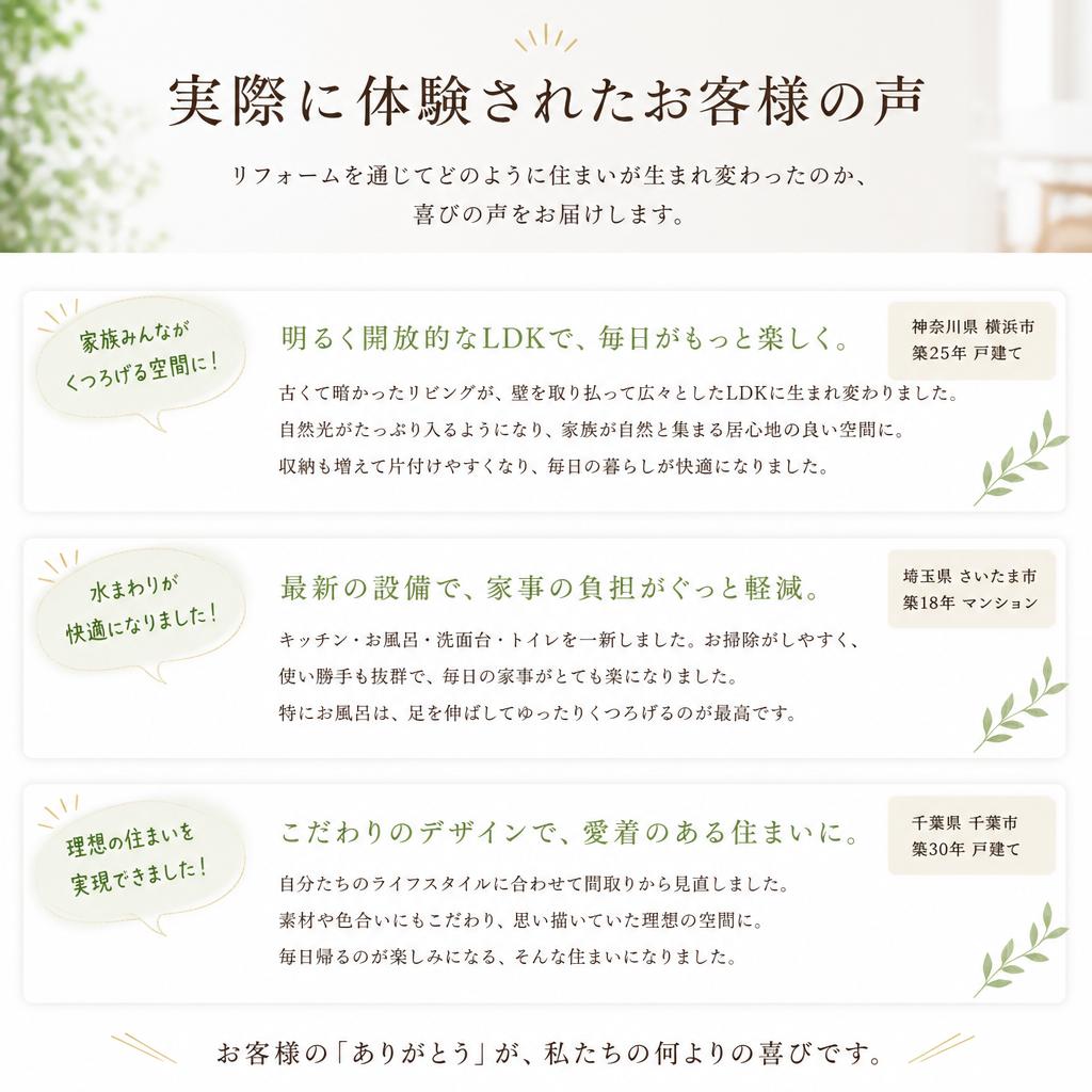 お客様の声