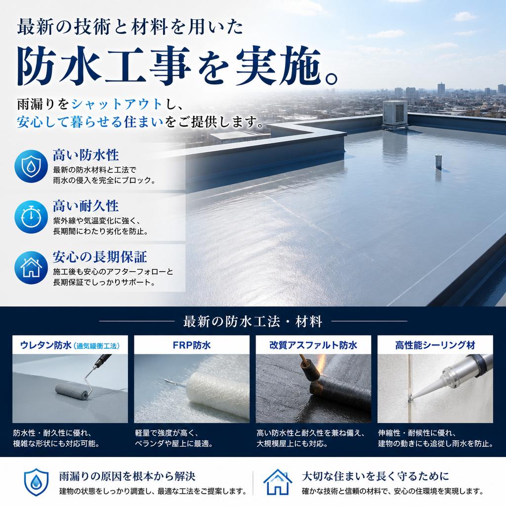 確かな技術に基づく防水工事
