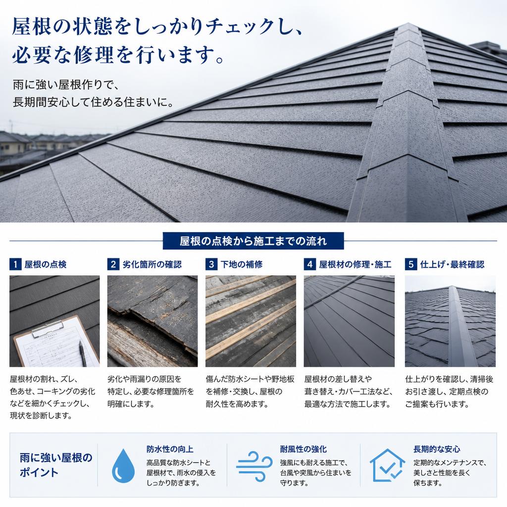 安全な屋根修理