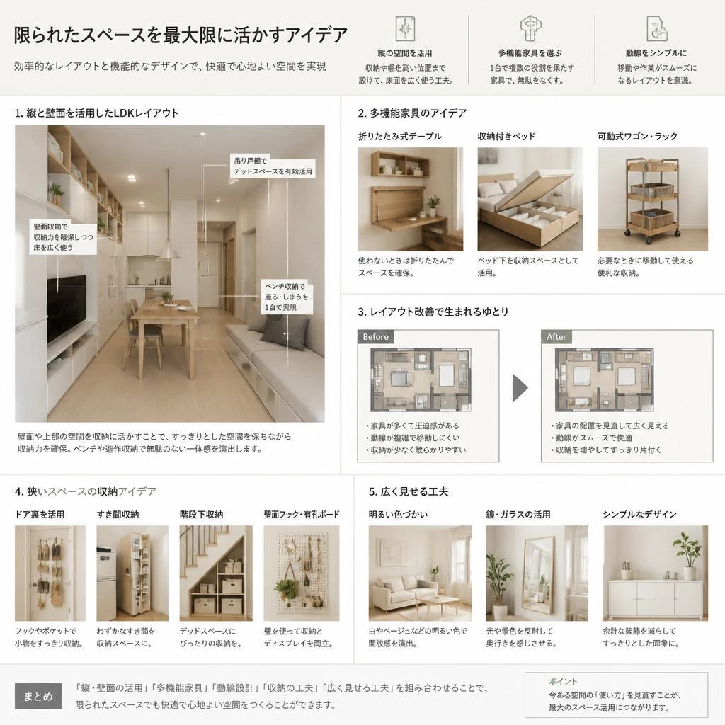 スペースを最大限に活用するデザイン