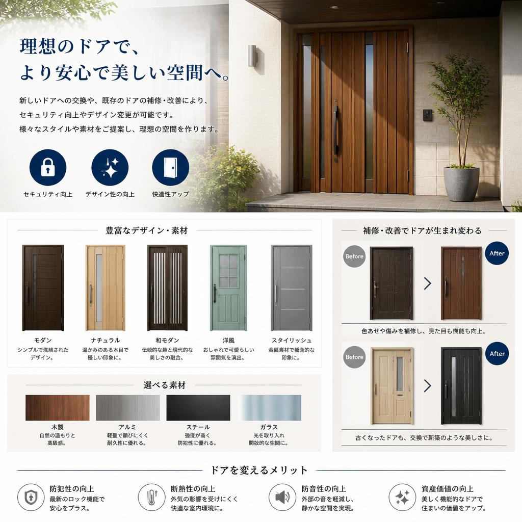 2. ドアのリフォームで実現できること