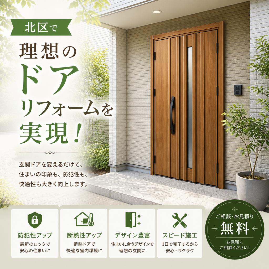 北区で理想のドアリフォームを実現！