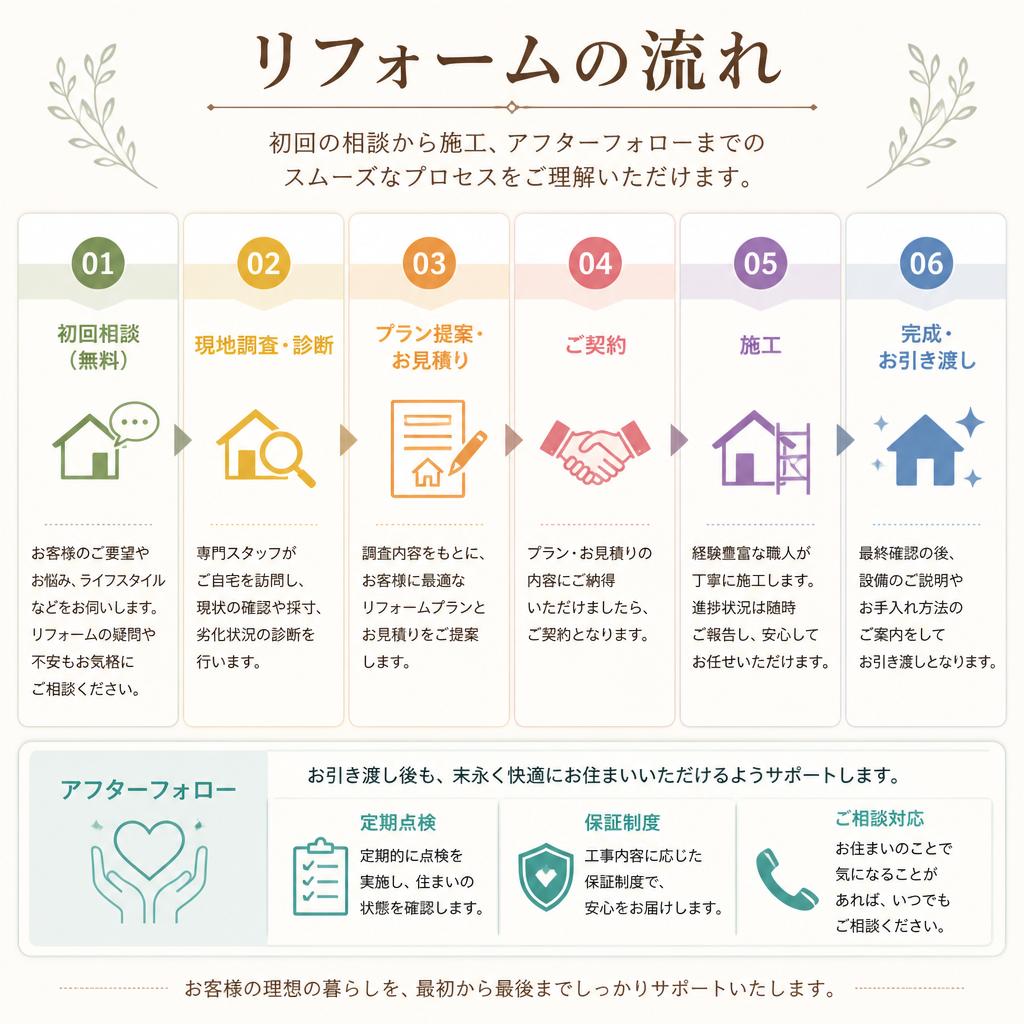 施工の流れ